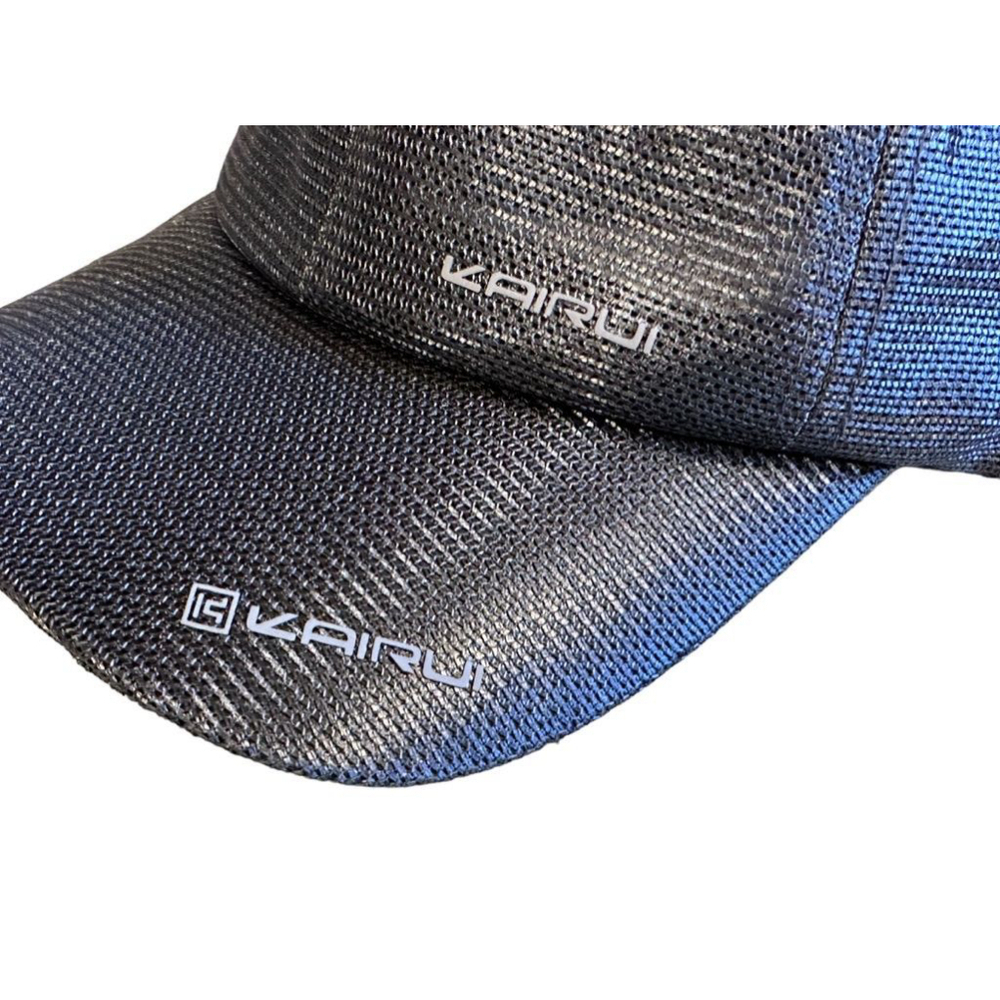 Kairui Black Mesh Hat Cap Adjustable Strap w Buckle EUC - Picture 6 of 8